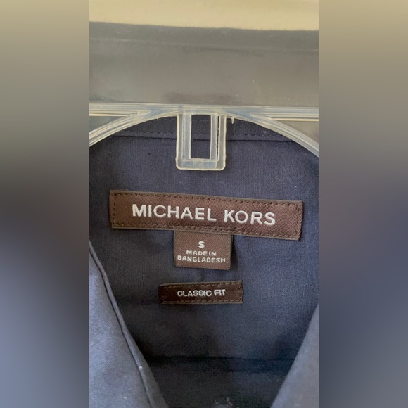 Michael Kors Long Sleeve Stretch Cotton Button Down Shirt. - Picture 3 of 7